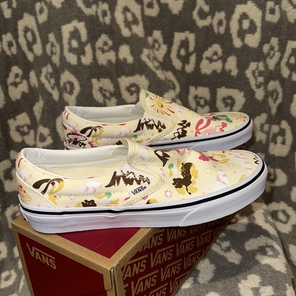 Vans Classic Slip-On Sneakers 👟in Get Outdoors/Classic White New 🆕 Never Worn - Picture 7 of 17